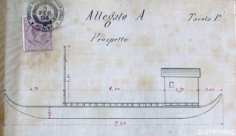 Porto natante sul Po progetto 1894: Prospetto del porto IMG_2959_Aprospetto